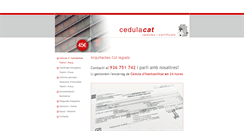 Desktop Screenshot of cedulacat.com